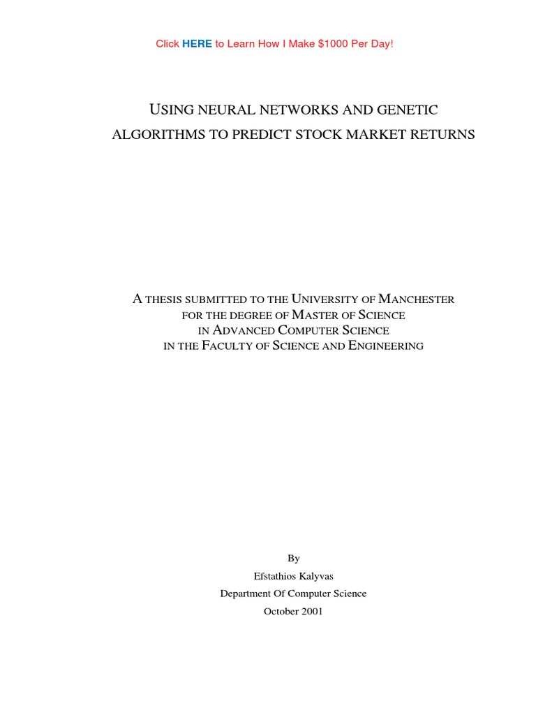 Neural Networks for Stock Prediction | PDF | Technical Analysis | Time ...
