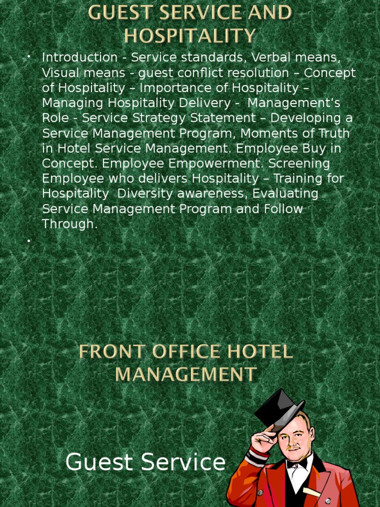 Essentials of Guest Service Management | PDF | Body Language | Incentive