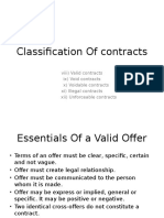 Classification of Contracts