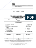 Prosedur Product Recall