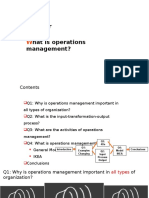 Hapter 1 Hat Is Operations Management?