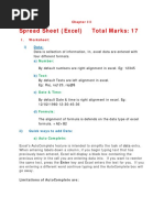 Spreadsheet (Excel) PDF