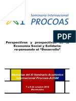 Memorias XI Seminario PROCOAS