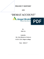 "Demat Account": Project Report ON