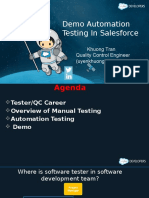 Demo Automation Testing in Salesforce: Khuong Tran Quality Control Engineer