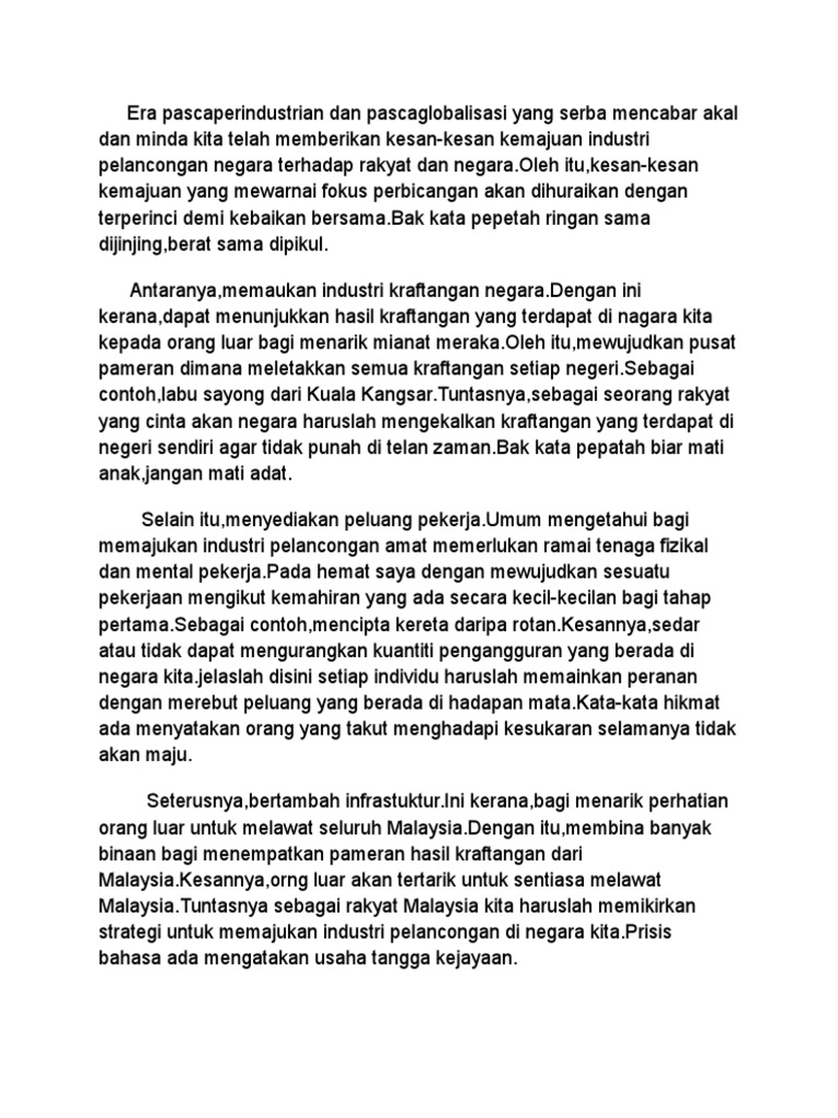 Kesan Kesankemajuanindustrikemajuannegara Pdf