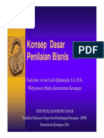 Konsep Dasar Penilaian Bisnis