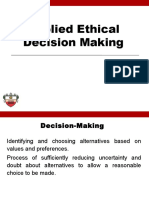 Applied Ethical Decision Making