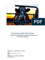 Unsustainable Nutrition