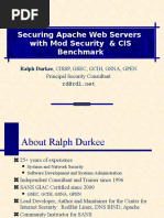 Securing Apache Web Servers With Mod Security & CIS Benchmark