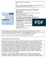 1. the Role of Emotional Factors in Building Public Scientific Literacy