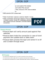 SOP On GPON Installation