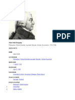 Adam Smith Biography: Philosopher, Political Scientist, Journalist, Educator, Scholar, Economist (C. 1723-1790)