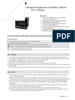 AN708 Series Intelligent Temperature Controller/ Adjustor User's Manual