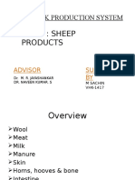 Livestock Production System: Topic: Sheep Products