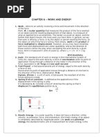 Chapter 6 - Work and Energy