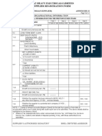 Form No. SRF (I) 01 (Indian Supplier) Annexure-Ii Organisational Informa Tion