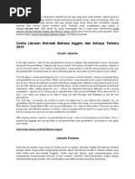 Cerita Liburan Sekolah Bahasa Inggris Dan Artinya Terbaru 2015