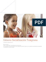 Genero Socializacion Temprana II