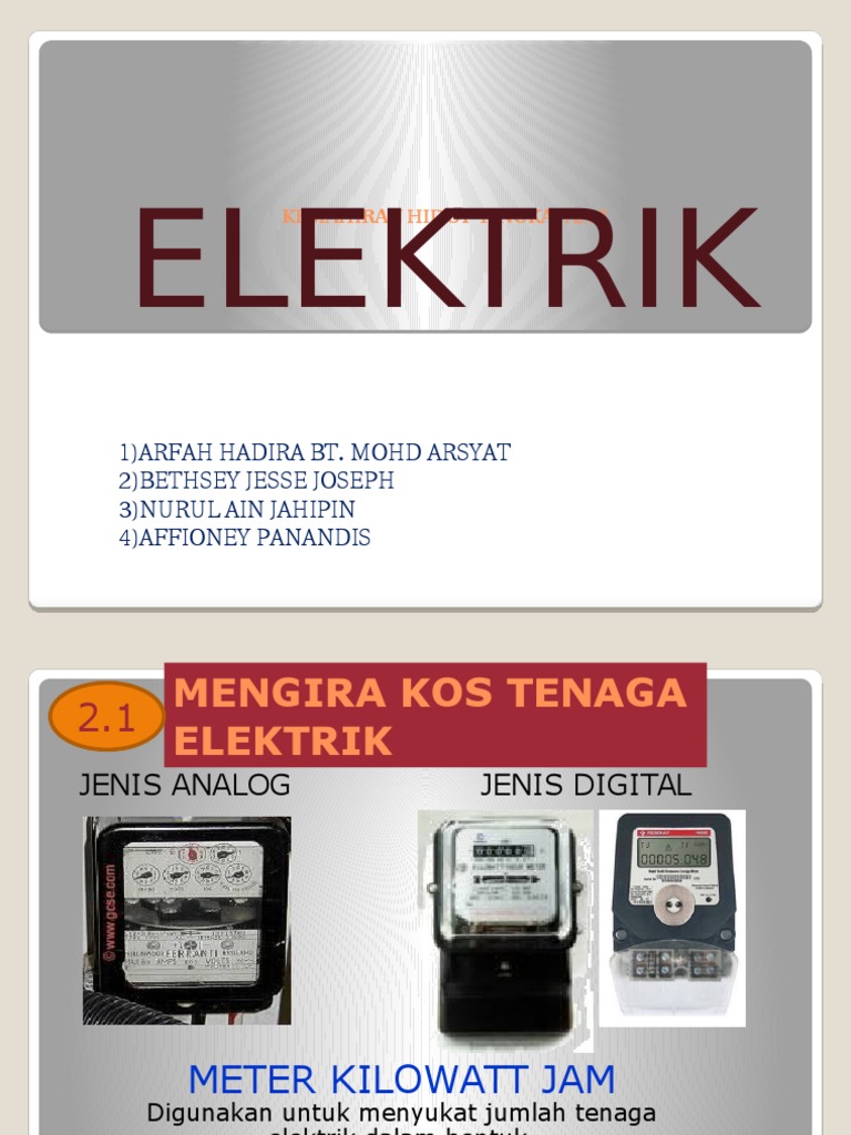 Elektrik Tingkatan 3 Kemahiran Hidup | PDF