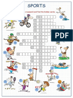 Sports Crossword Puzzle