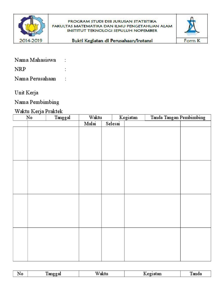 Absensi Kerja Praktek