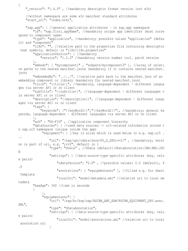 Manifest.json Computing Technology