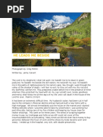 He Leads Me Beside Still Waters