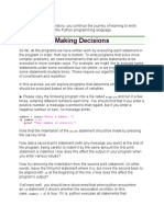 Exercise 1: Making Decisions: Summary: in This Laboratory, You Continue The Journey of Learning To Write