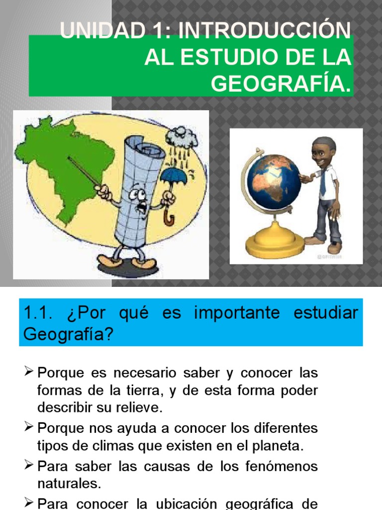 Tema 1 Importancia de La Geografìa. Tierra Geografía