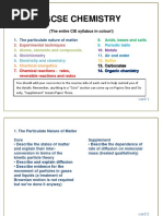 IGCSE Chemistry Syllabus in Index Card (A6) Format