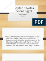 Chapter 5 Notes Ancient Egypt: World History Grade 8