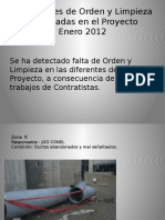 Condiciones de Orden y Limpieza diferentes Zonas del Proyecto Enero2012.pptx