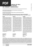 Indicadores de Risco Para HA Em Crianças