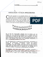 Axiologia y Etica Amigoniana