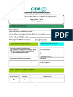 3borang Cidb Kontraktor Tred-1 PDF