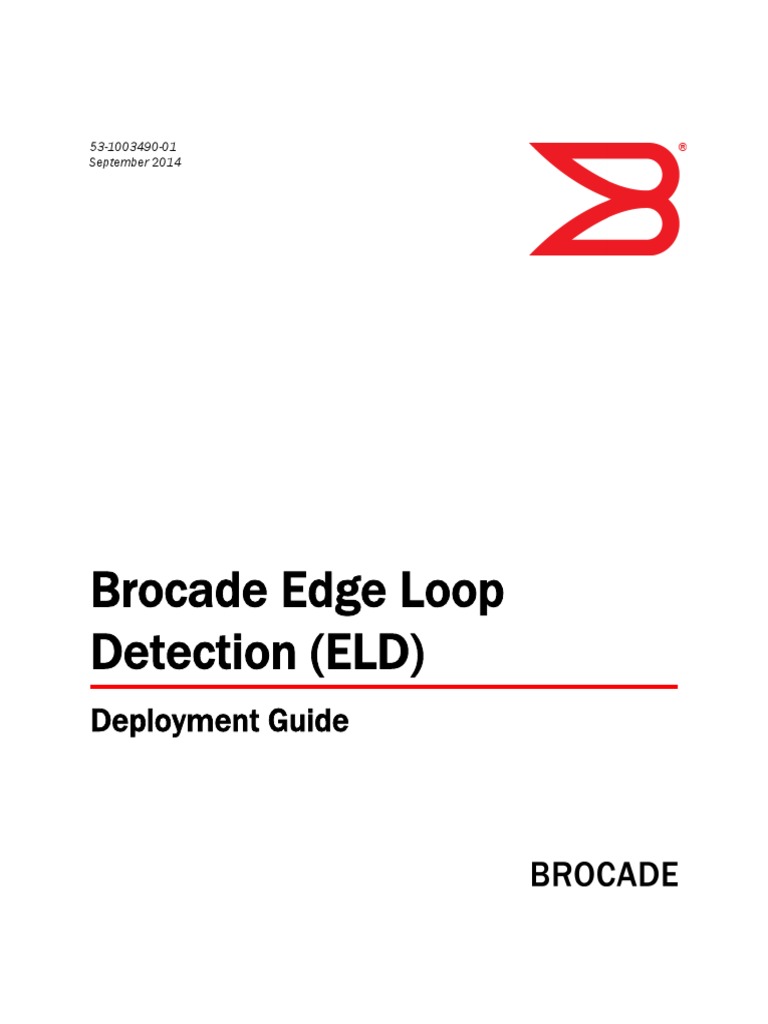 BRCD Edge Loop Detection DP PDF Network Switch Network Packet