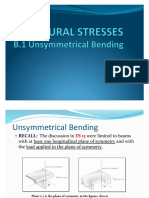 Unsymmetrical Bending