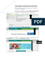 Paso A Paso para Crear El Portafolio Del Intructor PDF