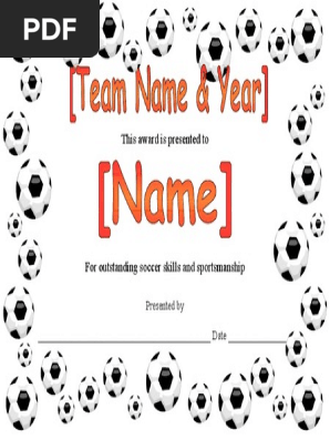 Award Certificate