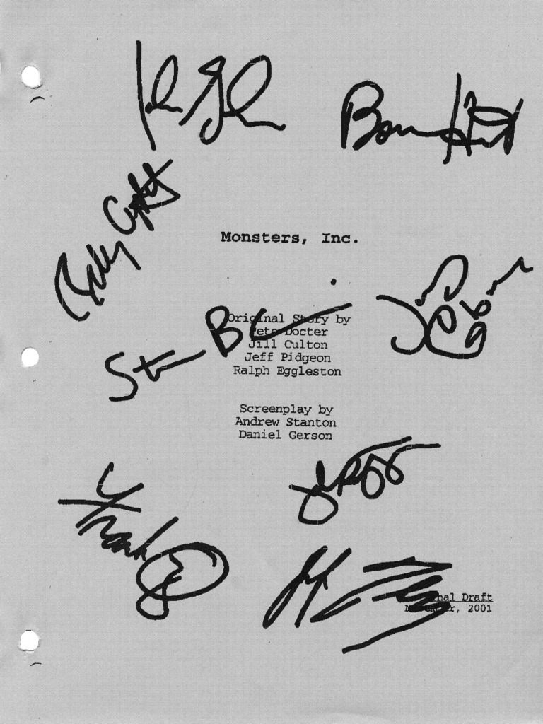 04 Screenplay Monsters Inc 2001 Pdf