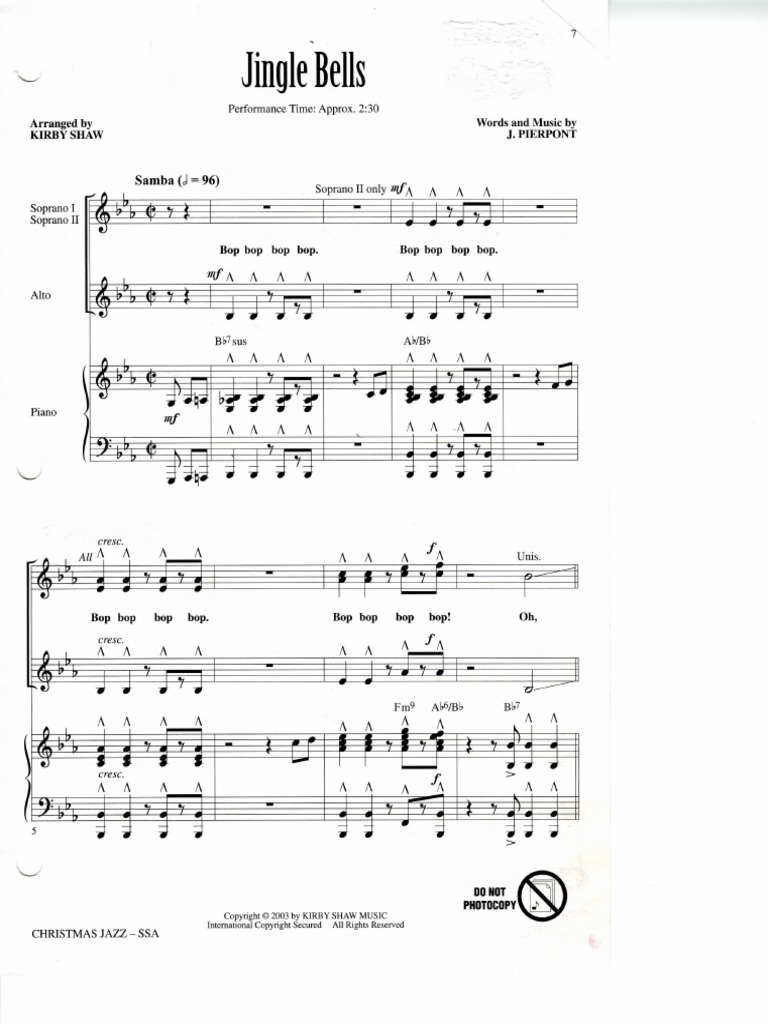 Jingle Bells Kirby Shaw PDF