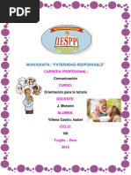 Monografia Paternidad Responsable