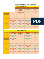 Pace Foundation Builder Time Table: Borivali: Vacation Batch