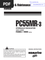 Komatsu PC55MR-3 Operators Manual