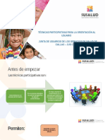 PPT Tecnicas Participativas Para La Orientacion Al Usuario