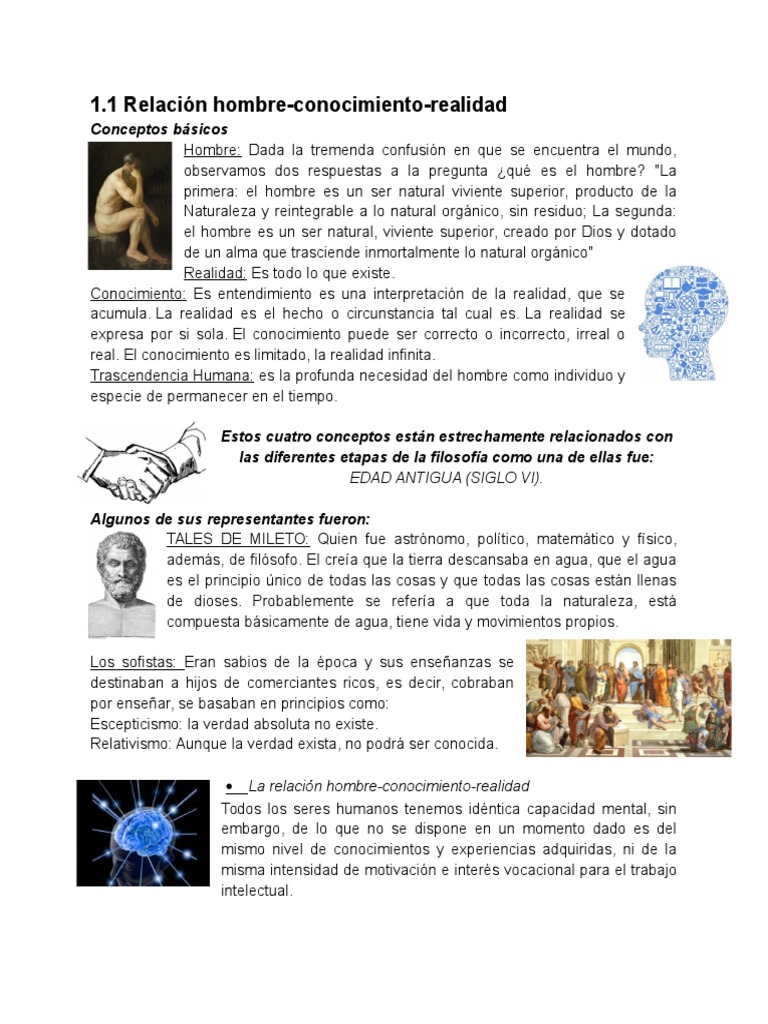 Hombre, Conocimiento y Realidad | PDF | Intuición | Realidad