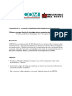 Balance y Perspectivas de La Investigación en Comunicación