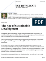 The Age of Sustainable Development by Jeffrey D - Sachs - Project Syndicate