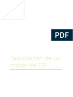 Fabricación de Un Motor de CD